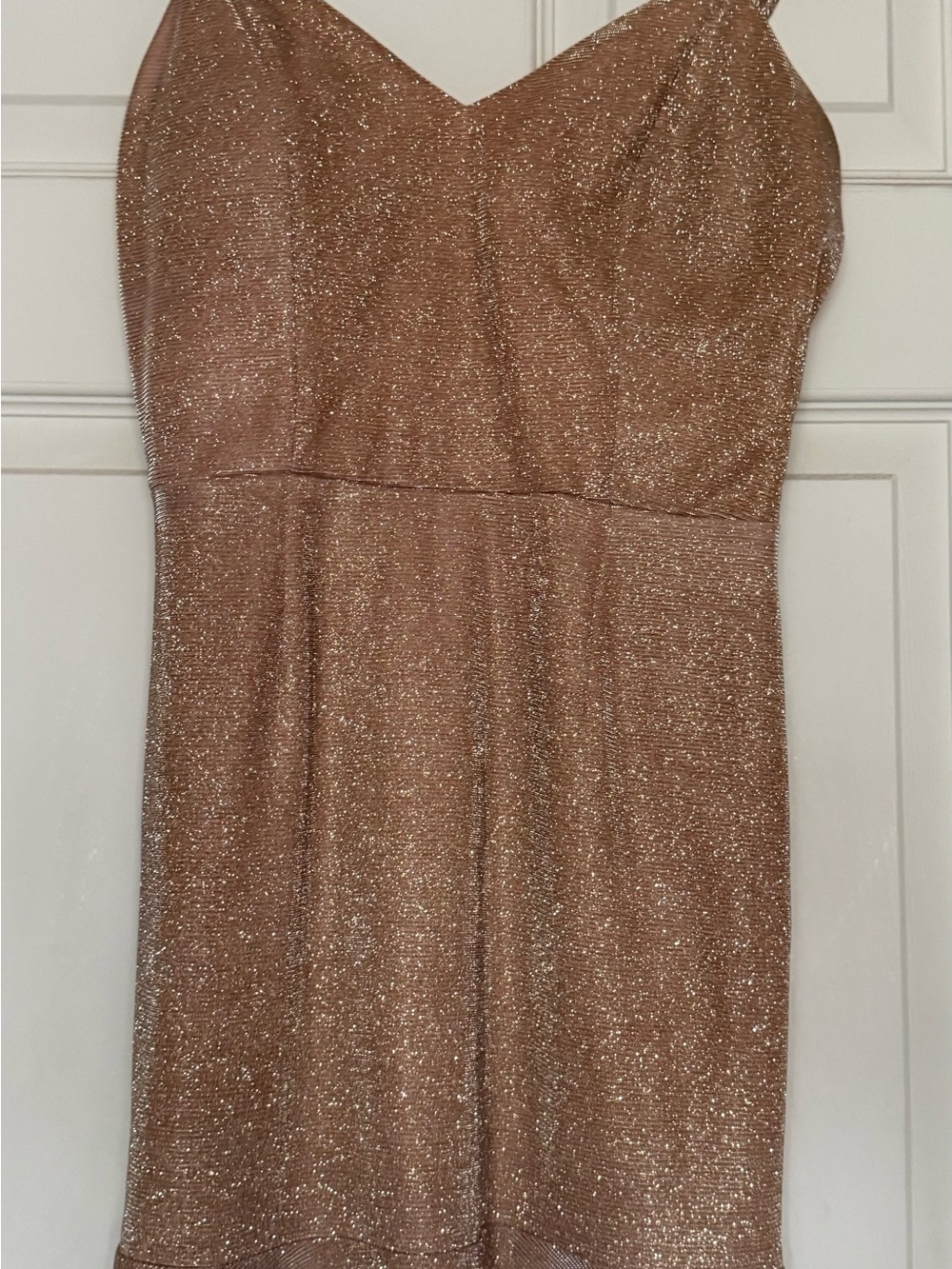 Gold cocktail dress